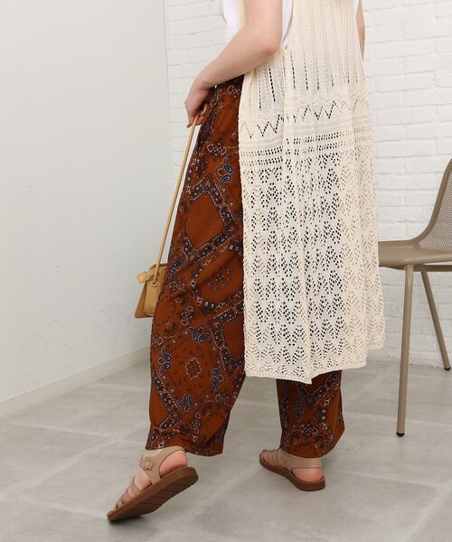 Cutie Blonde（キューティーブロンド）の「◆【洗える/接触冷感/S-L】ゆるテロリラックスパンツ（その他パンツ・レディース・キャメル/ブラック系/ベージュ系/ネイビー系2・01/02/03）」の14枚目の写真