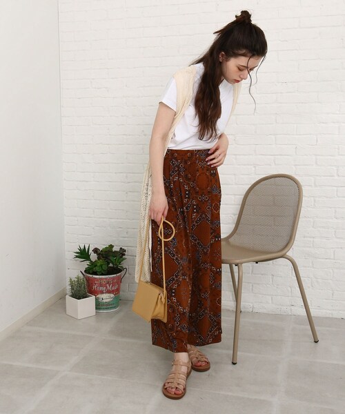 Cutie Blonde（キューティーブロンド）の「◆【洗える/接触冷感/S-L】ゆるテロリラックスパンツ（その他パンツ・レディース・キャメル/ブラック系/ベージュ系/ネイビー系2・01/02/03）」の17枚目の写真