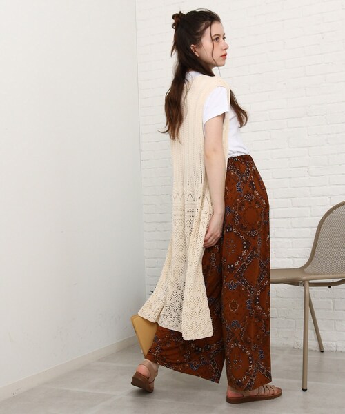 Cutie Blonde（キューティーブロンド）の「◆【洗える/接触冷感/S-L】ゆるテロリラックスパンツ（その他パンツ・レディース・キャメル/ブラック系/ベージュ系/ネイビー系2・01/02/03）」の19枚目の写真