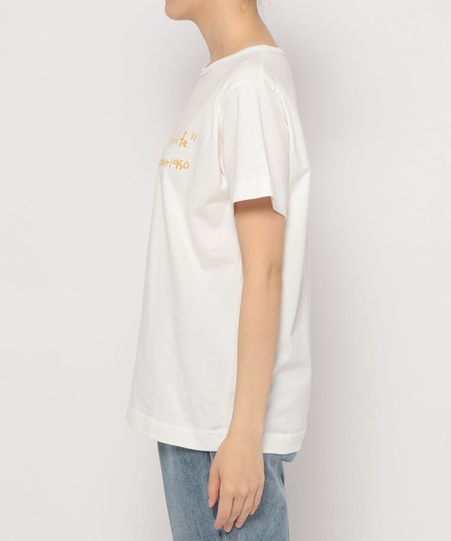 studio CLIP（スタディオクリップ）の「【MACOBAR×rikoさん&masatoさんご夫婦】riko手書きプリントコラボTシャツ（Tシャツ/カットソー・レディース・ホワイト/グリーン/ピンク・MEDIUM/LARGE）」の22枚目の写真