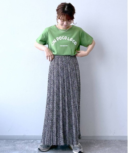 studio CLIP（スタディオクリップ）の「【MACOBAR×rikoさん&masatoさんご夫婦】riko手書きプリントコラボTシャツ（Tシャツ/カットソー・レディース・ホワイト/グリーン/ピンク・MEDIUM/LARGE）」の7枚目の写真