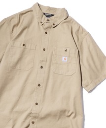 Carhartt/カーハート Men's Big & Tall Rugged Flex Rigby Short-Sleeve Shirt 半袖シャツ