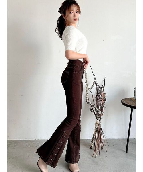 RESEXXY（リゼクシー）の「2wayフラッフィーデザインミュール（サンダル・レディース・ブラック/ベージュ・SMALL/MEDIUM/LARGE）」の10枚目の写真