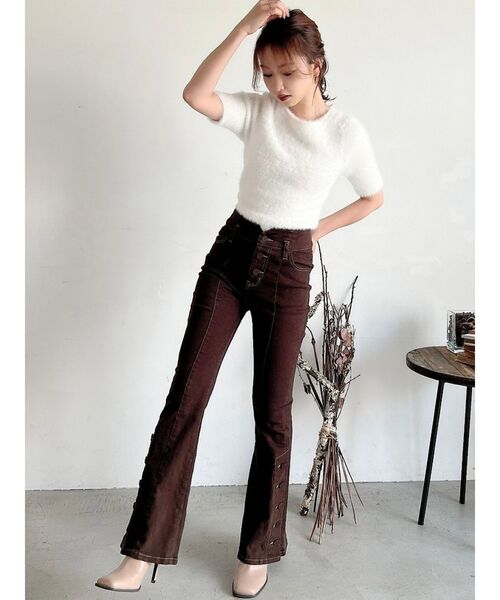 RESEXXY（リゼクシー）の「2wayフラッフィーデザインミュール（サンダル・レディース・ブラック/ベージュ・SMALL/MEDIUM/LARGE）」の11枚目の写真