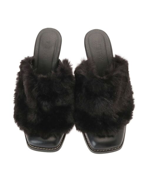 RESEXXY（リゼクシー）の「2wayフラッフィーデザインミュール（サンダル・レディース・ブラック/ベージュ・SMALL/MEDIUM/LARGE）」の12枚目の写真