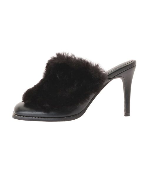 RESEXXY（リゼクシー）の「2wayフラッフィーデザインミュール（サンダル・レディース・ブラック/ベージュ・SMALL/MEDIUM/LARGE）」の13枚目の写真