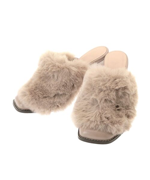 RESEXXY（リゼクシー）の「2wayフラッフィーデザインミュール（サンダル・レディース・ブラック/ベージュ・SMALL/MEDIUM/LARGE）」の19枚目の写真