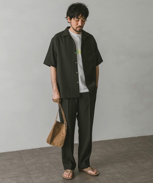 URBAN RESEARCH DOORS(アーバンリサーチドアーズ)の「ドライパナマ ストレートトラウザー(その他パンツ・メンズ・グレー/グリーン/ネイビー・SMALL/MEDIUM/LARGE)」の15枚目の写真