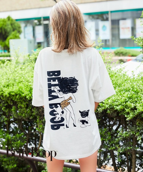 babyShoop（ベイビーシュープ）の「レオパード柄BETTY BOOP半袖TOPS【BP】（Tシャツ/カットソー・レディース・ホワイト/グレー/ベージュ・FREE）」の21枚目の写真