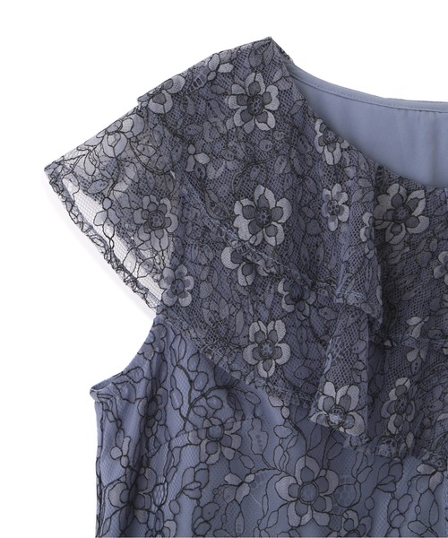 PROPORTION BODY DRESSING（プロポーションボディドレッシング）の「ラッフルレースブラウス / 1212210602（シャツ/ブラウス・レディース・ネイビー/ブラウン/オフホワイト/ブルー・FREE）」の17枚目の写真