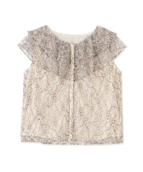 PROPORTION BODY DRESSING（プロポーションボディドレッシング）の「ラッフルレースブラウス / 1212210602（シャツ/ブラウス・レディース・ネイビー/ブラウン/オフホワイト/ブルー・FREE）」の20枚目の写真