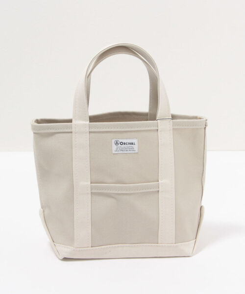 ORCIVAL（オーシバル）の「【ORCIVAL/オーシバル】CANVAS TOTE S　コンビキャンバストートバッグS（トートバッグ・レディース・ブラウン/アイボリー/グレイッシュベージュ・FREE）」の7枚目の写真