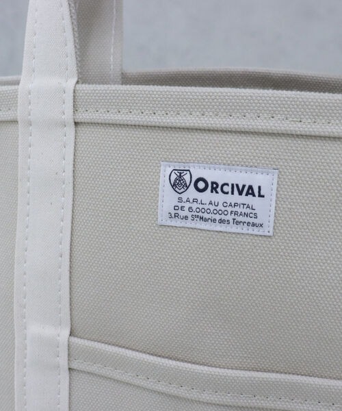 ORCIVAL（オーシバル）の「【ORCIVAL/オーシバル】CANVAS TOTE S　コンビキャンバストートバッグS（トートバッグ・レディース・ブラウン/アイボリー/グレイッシュベージュ・FREE）」の11枚目の写真