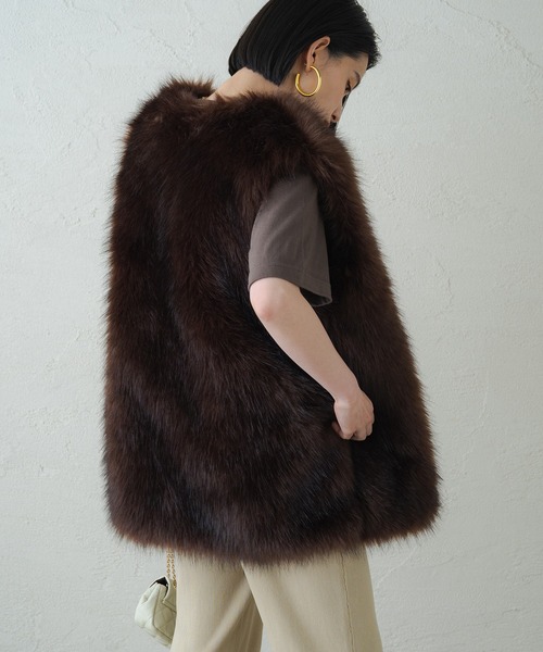 LOUNGEDRESS(ラウンジドレス)の「ニットフレアパンツ(その他パンツ・レディース・ブラック/ベージュ・FREE)」の12枚目の写真