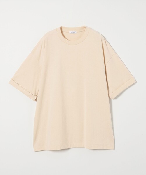 BEAUTY&YOUTH UNITED ARROWS（ビューティーアンドユースユナイテッドアローズ）の「【WEB限定】ロールアップ ワイド テーパード Tシャツ -MADE IN JAPAN-（Tシャツ/カットソー・メンズ・ホワイト/ライトグレー/ブラック/ライム/ライトブルー/ライトピンク/その他1・S/M/L/XL）」の7枚目の写真