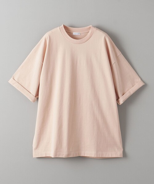 BEAUTY&YOUTH UNITED ARROWS（ビューティーアンドユースユナイテッドアローズ）の「【WEB限定】ロールアップ ワイド テーパード Tシャツ -MADE IN JAPAN-（Tシャツ/カットソー・メンズ・ホワイト/ライトグレー/ブラック/ライム/ライトブルー/ライトピンク/その他1・S/M/L/XL）」の6枚目の写真