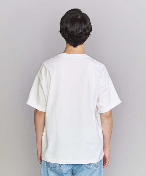BEAUTY&YOUTH UNITED ARROWS（ビューティーアンドユースユナイテッドアローズ）の「【WEB限定】ロールアップ ワイド テーパード Tシャツ -MADE IN JAPAN-（Tシャツ/カットソー・メンズ・ホワイト/ライトグレー/ブラック/ライム/ライトブルー/ライトピンク/その他1・S/M/L/XL）」の22枚目の写真