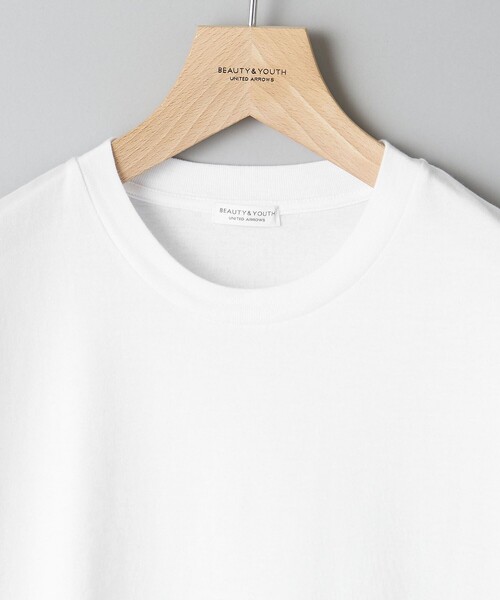 BEAUTY&YOUTH UNITED ARROWS（ビューティーアンドユースユナイテッドアローズ）の「【WEB限定】ロールアップ ワイド テーパード Tシャツ -MADE IN JAPAN-（Tシャツ/カットソー・メンズ・ホワイト/ライトグレー/ブラック/ライム/ライトブルー/ライトピンク/その他1・S/M/L/XL）」の20枚目の写真