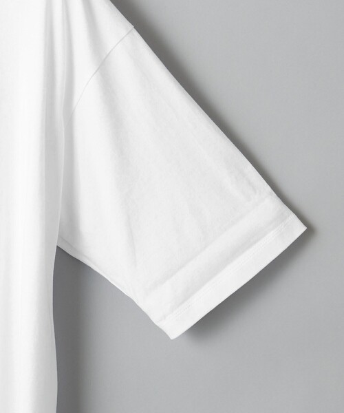 BEAUTY&YOUTH UNITED ARROWS（ビューティーアンドユースユナイテッドアローズ）の「【WEB限定】ロールアップ ワイド テーパード Tシャツ -MADE IN JAPAN-（Tシャツ/カットソー・メンズ・ホワイト/ライトグレー/ブラック/ライム/ライトブルー/ライトピンク/その他1・S/M/L/XL）」の18枚目の写真