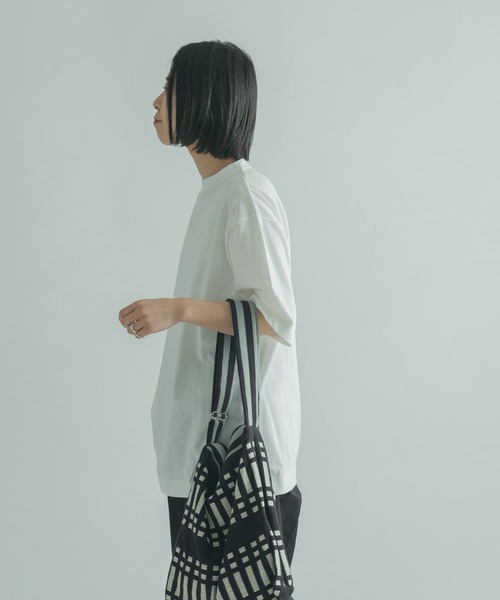 FORK&SPOON（フォークアンドスプーン）の「FORK&SPOON　ボトルネック5分袖チュニック（Tシャツ/カットソー・レディース・パープル/グリーン/ホワイト系その他・1）」の11枚目の写真