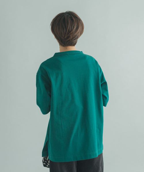 FORK&SPOON（フォークアンドスプーン）の「FORK&SPOON　ボトルネック5分袖チュニック（Tシャツ/カットソー・レディース・パープル/グリーン/ホワイト系その他・1）」の16枚目の写真