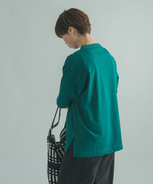 FORK&SPOON（フォークアンドスプーン）の「FORK&SPOON　ボトルネック5分袖チュニック（Tシャツ/カットソー・レディース・パープル/グリーン/ホワイト系その他・1）」の17枚目の写真