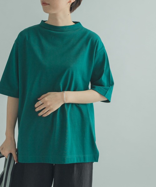 FORK&SPOON（フォークアンドスプーン）の「FORK&SPOON　ボトルネック5分袖チュニック（Tシャツ/カットソー・レディース・パープル/グリーン/ホワイト系その他・1）」の19枚目の写真