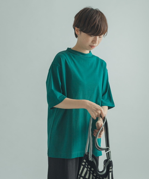 FORK&SPOON（フォークアンドスプーン）の「FORK&SPOON　ボトルネック5分袖チュニック（Tシャツ/カットソー・レディース・パープル/グリーン/ホワイト系その他・1）」の21枚目の写真