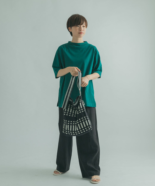 FORK&SPOON（フォークアンドスプーン）の「FORK&SPOON　ボトルネック5分袖チュニック（Tシャツ/カットソー・レディース・パープル/グリーン/ホワイト系その他・1）」の22枚目の写真