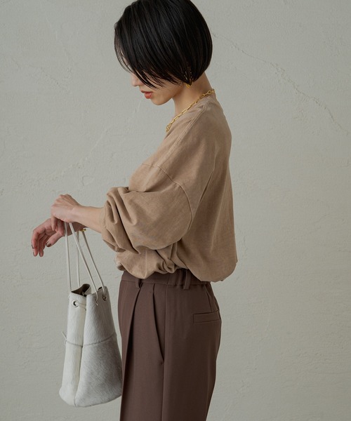 LOUNGEDRESS（ラウンジドレス）の「【GOOD ROCK SPEED / グッドロックスピード】EAGLEロンT（Tシャツ/カットソー・レディース・ブラック/ベージュ/オフホワイト・FREE）」の21枚目の写真