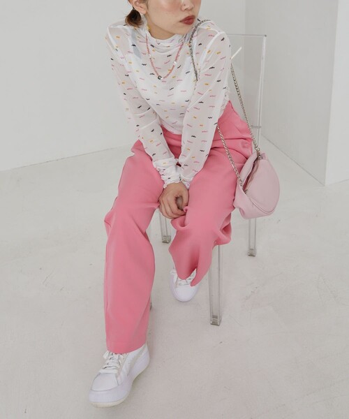 PUBLUX（パブリュクス）の「▽PUBLUX/パブリュクス フェイクレザーワンハンドルバッグ（ハンドバッグ・レディース・ブラック/ピンク/ブルー/グリーン・ONE SIZE）」の6枚目の写真