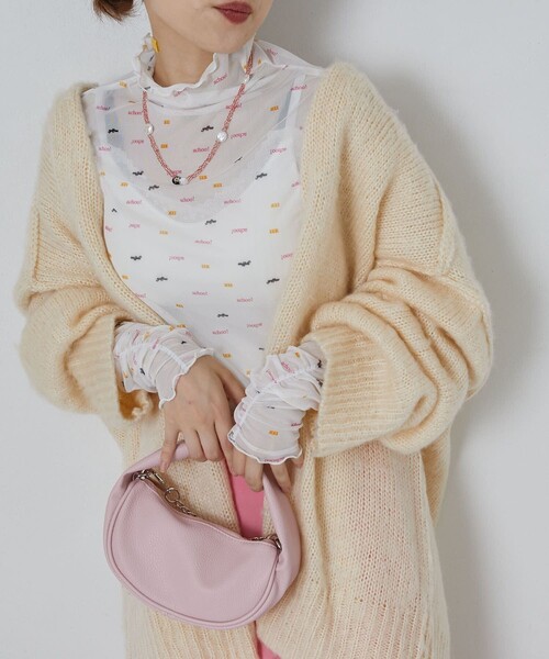 PUBLUX（パブリュクス）の「▽PUBLUX/パブリュクス フェイクレザーワンハンドルバッグ（ハンドバッグ・レディース・ブラック/ピンク/ブルー/グリーン・ONE SIZE）」の8枚目の写真