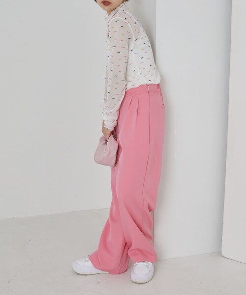 PUBLUX（パブリュクス）の「▽PUBLUX/パブリュクス フェイクレザーワンハンドルバッグ（ハンドバッグ・レディース・ブラック/ピンク/ブルー/グリーン・ONE SIZE）」の9枚目の写真