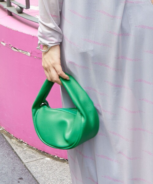 PUBLUX（パブリュクス）の「▽PUBLUX/パブリュクス フェイクレザーワンハンドルバッグ（ハンドバッグ・レディース・ブラック/ピンク/ブルー/グリーン・ONE SIZE）」の11枚目の写真