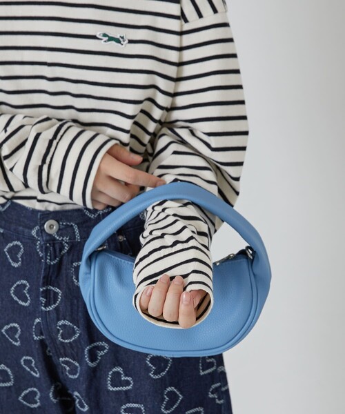 PUBLUX（パブリュクス）の「▽PUBLUX/パブリュクス フェイクレザーワンハンドルバッグ（ハンドバッグ・レディース・ブラック/ピンク/ブルー/グリーン・ONE SIZE）」の13枚目の写真