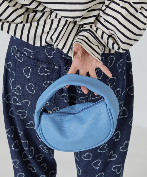 PUBLUX（パブリュクス）の「▽PUBLUX/パブリュクス フェイクレザーワンハンドルバッグ（ハンドバッグ・レディース・ブラック/ピンク/ブルー/グリーン・ONE SIZE）」の15枚目の写真