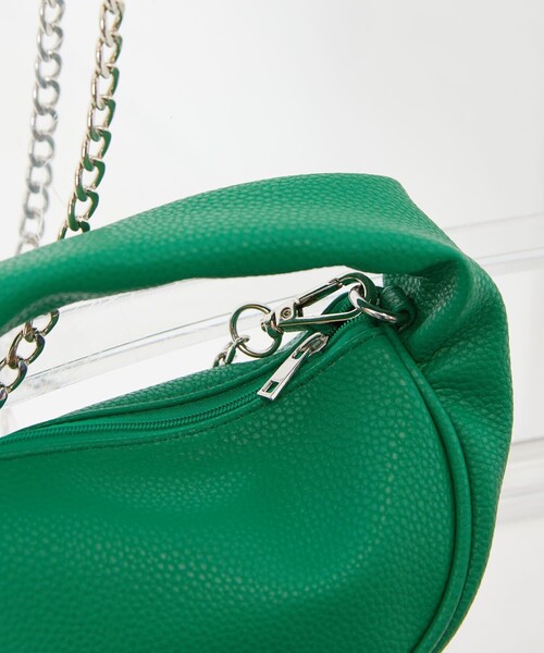 PUBLUX（パブリュクス）の「▽PUBLUX/パブリュクス フェイクレザーワンハンドルバッグ（ハンドバッグ・レディース・ブラック/ピンク/ブルー/グリーン・ONE SIZE）」の21枚目の写真