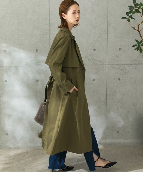 URBAN RESEARCH ROSSO（アーバンリサーチロッソ）の「オーバートレンチコート（トレンチコート・レディース・ベージュ/カーキ・38/36）」の7枚目の写真