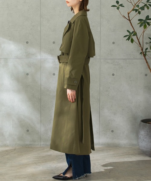 URBAN RESEARCH ROSSO（アーバンリサーチロッソ）の「オーバートレンチコート（トレンチコート・レディース・ベージュ/カーキ・38/36）」の15枚目の写真