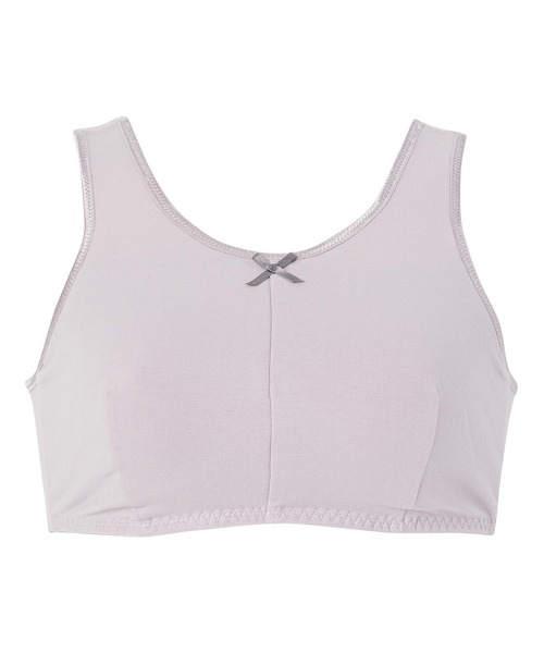 AMPHI（アンフィ）の「【ナイトアップブラ･眠っている間のバストをサポート】シンプル無地 LLサイズ(ノンワイヤーナイト用ブラ)（ナイトブラ・レディース・ネイビー/スモークグレー/スモークピンク/グレイッシュベージュ/ブラック/ターコイズブルー/ライトピンク・LL）」の3枚目の写真