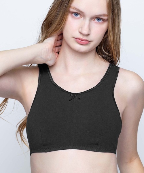 AMPHI（アンフィ）の「【ナイトアップブラ･眠っている間のバストをサポート】シンプル無地 LLサイズ(ノンワイヤーナイト用ブラ)（ナイトブラ・レディース・ネイビー/スモークグレー/スモークピンク/グレイッシュベージュ/ブラック/ターコイズブルー/ライトピンク・LL）」の2枚目の写真