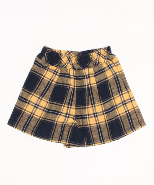 BeBe(ベベ)の「BeBe/【お揃い】コットンネルチェックプリーツキュロット(90~140cm)(その他パンツ・キッズ・イエロー系その他・120/110/90/140/100/130)」の6枚目の写真