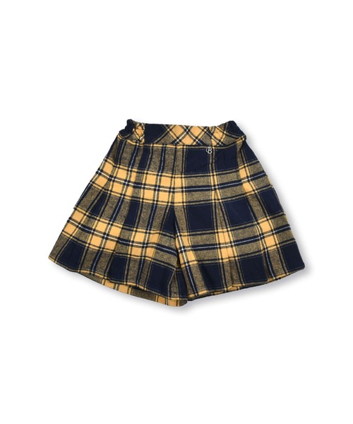 BeBe(ベベ)の「BeBe/【お揃い】コットンネルチェックプリーツキュロット(90~140cm)(その他パンツ・キッズ・イエロー系その他・120/110/90/140/100/130)」の5枚目の写真