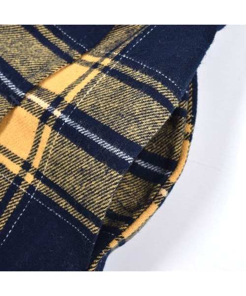 BeBe(ベベ)の「BeBe/【お揃い】コットンネルチェックプリーツキュロット(90~140cm)(その他パンツ・キッズ・イエロー系その他・120/110/90/140/100/130)」の7枚目の写真