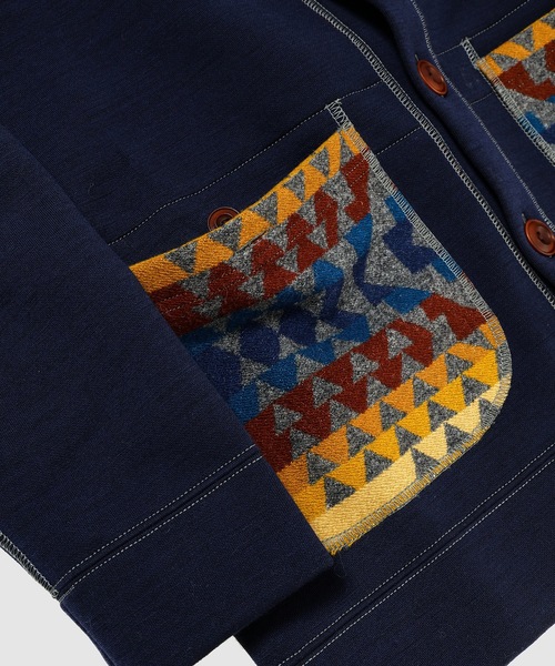 JUNYA WATANABE MAN(ジュンヤワタナベマン)の「PENDELTON Wネーム ネイティブパターン カーディガン(カーディガン/ボレロ・メンズ・ブルー系その他・S/M/L)」の4枚目の写真