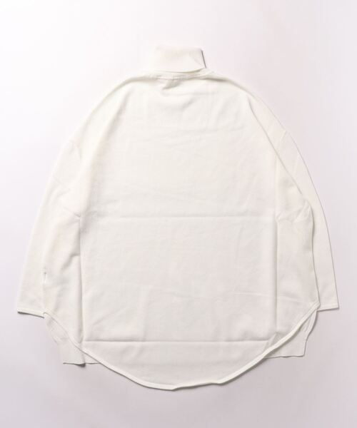 coca（coca）（コカ）の「テールカットタートルネック ニットチュニック（ニット/セーター・レディース・グレー/ブラック/ネイビー/アイボリー/ベージュ/ダークブラウン/オートミール・M/L/S）」の8枚目の写真