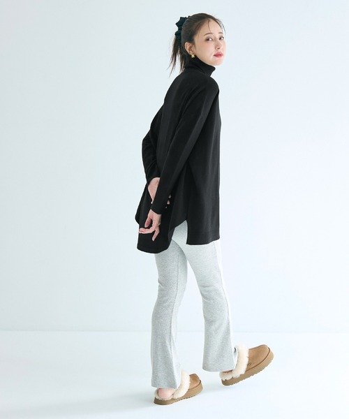 coca（coca）（コカ）の「テールカットタートルネック ニットチュニック（ニット/セーター・レディース・グレー/ブラック/ネイビー/アイボリー/ベージュ/ダークブラウン/オートミール・M/L/S）」の17枚目の写真