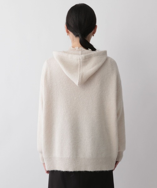 LOWRYS FARM（ローリーズファーム）の「モヘヤライクフードプルオーバー　294830（ニット/セーター・レディース・ブラウン/オレンジ/ブルー/アイボリー・MEDIUM/LARGE）」の18枚目の写真