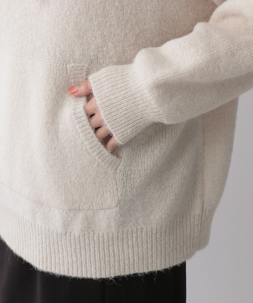 LOWRYS FARM（ローリーズファーム）の「モヘヤライクフードプルオーバー　294830（ニット/セーター・レディース・ブラウン/オレンジ/ブルー/アイボリー・MEDIUM/LARGE）」の21枚目の写真