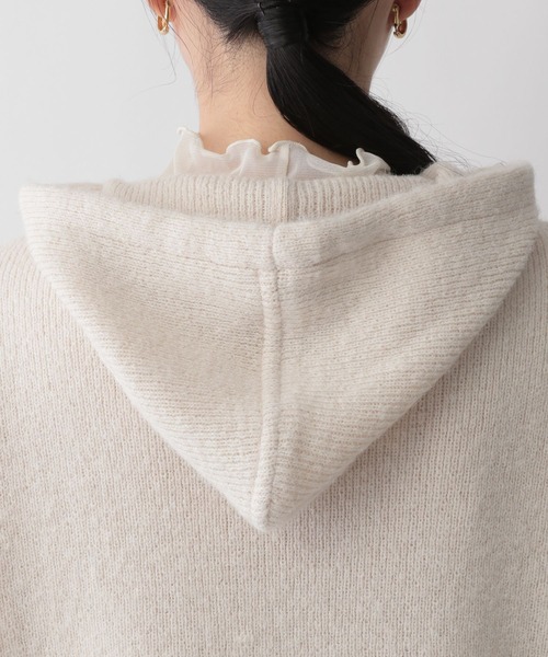 LOWRYS FARM（ローリーズファーム）の「モヘヤライクフードプルオーバー　294830（ニット/セーター・レディース・ブラウン/オレンジ/ブルー/アイボリー・MEDIUM/LARGE）」の22枚目の写真